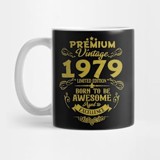 Vintage 1979 Born To Be Awesome Birthday Gift Mug